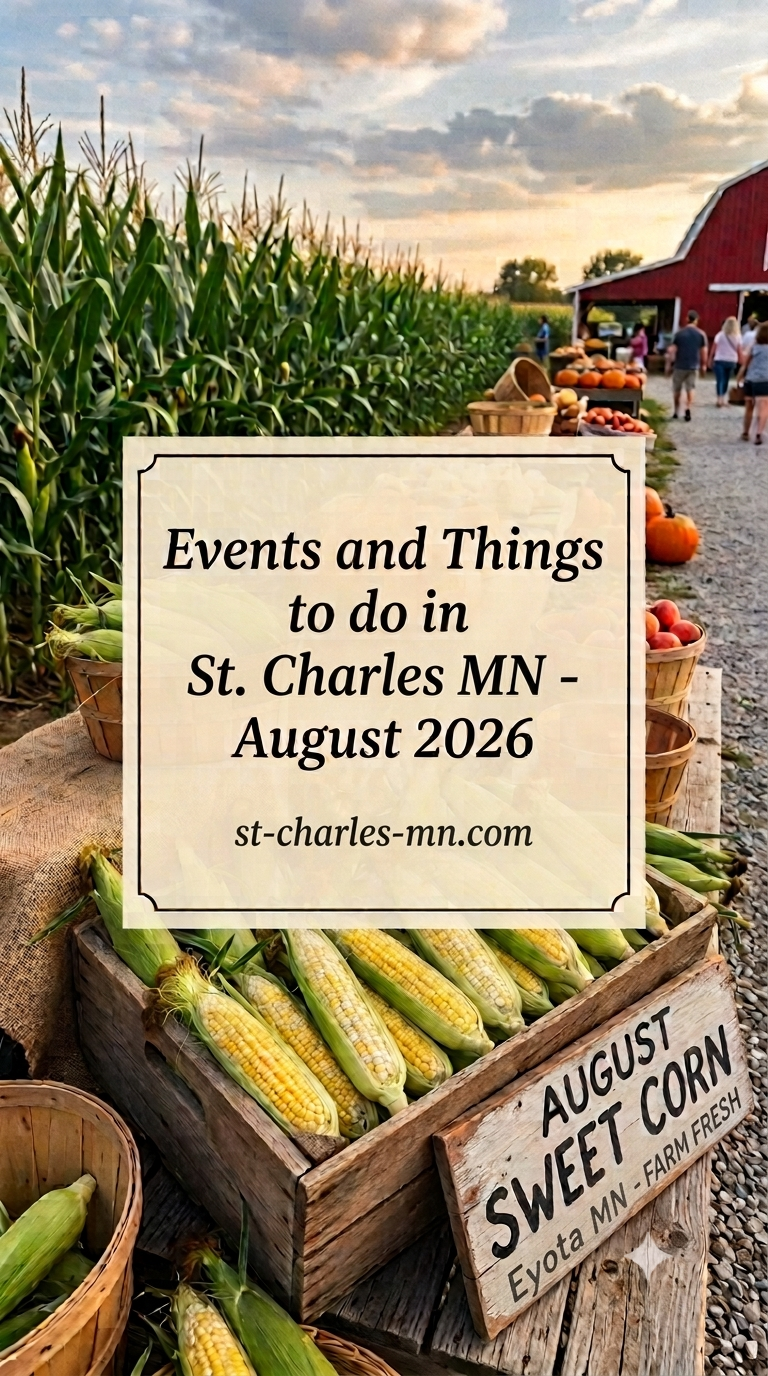 Read more about the article Events and Things to do in August 2026 in St. Charles Minnesota